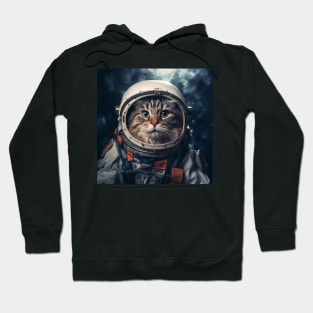 Astronaut Cat in Space - Norwegian Forest Cat Hoodie